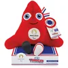 Image de DOUDOU ET COMPAGNIE - Peluche Mascotte Officielle JO Paralympiques - Fabriquée En France - 30cm - Jeux Paralympiques Paris 2024 - Peluche Articulée Extra Douce - Bonnet Phrygien - Idée Cadeau-JO2505