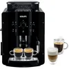 Image de Krups Machine à café grain, machine expresso, 2 tasses en simultané, Nettoyage automatique, Buse vapeur pour Cappuccino, Cafetière espresso, Essential noire YY8125FD, Noir