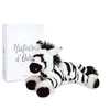 Image de HISTOIRE D'OURS - Peluche Zèbre - 25 cm - Blanc/Noir - Zephir Le Zèbre Collection Terre Sauvage - Boite Cadeau - Peluche Douce & Réaliste pour les Câlins Enfants - Idée Cadeau Naissance Bébé - HO3048