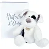 Image de Histoire d'Ours - Peluche chien assis - Blanc - 40 cm - A LA CAMPAGNE - HO3127