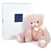 Image de Histoire d'Ours - Preppy Chic : Peluche Ours - Rose - 30 cm - Idée Cadeau de Naissance Originale - Avec Boîte Cadeau Incluse - Peluche Compagnon Enfants - Douce et Élégante pour les Câlins - HO3132