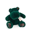 Image de Histoire d'Ours - Peluche Hippopotame - Vert Sapin - 25 cm - Doux - HO3200