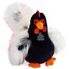 Image de Peluche coq " Coq'rico" Noir et Blanc