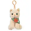 Image de Porteclés bijou de sac chat Beige