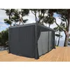 Image de Ensemble de rideaux + moustiquaires pour pergola bioclimatique 4x3M - Gris Anthracite