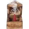 Image de Galeo - Support encens cône pyramide bois Diffuseurs et parfums d'intérieur 1 pieces unisex