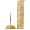 Image de Galeo - Support encens bâton colonne bois clair Diffuseurs et parfums d'intérieur 1 pieces unisex
