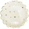Image de 8 Assiettes "gold" 23 cm