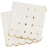 Image de 20 Serviettes "Gold" pour Décoration d'Anniversaire et Fête ; 33 x 33