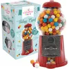 Image de ScrapCooking - Distributeur de Bonbons/de Cacahuètes Vintage Candy - Machine à Chewing Gums Rétro - Bonbonnière Bubble Gums avec Vrai Monnayeur - Verre & Métal - Rouge, Pot