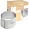 Image de ScrapCooking - Cercle à Pâtisserie Extensible Haut   Diamètre Réglable 15 à 23 cm - Moule Inox Rond Cadre Ajustable - Pour Gâteaux, Entremets & Desserts - Accessoire Pâtisserie - 1914