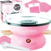 Image de ScrapCooking - Machine Barbe à Papa - Kit Complet pour faire Barbes à Papa Maison : Avec Sucre, Bâtonnets & Cuillère Mesure - Atelier Barbe à Papa - Appareil Électrique Anniversaire - Rose - 3900