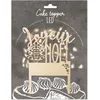 Image de ScrapCooking - Cake Topper LED « Joyeux Noël » - Décoration Lumineuse en Bois - Déco pour Gâteau, Bûche de Noël, Cake & Dessert - Accessoire Fêtes - 4969