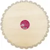 Image de SCRAP COOKING Support à Gâteau Rond en Bois - Plat Dentelle Bois 29 cm - Réutilisable pour Desserts, Pâtisseries, Gâteaux et Tartes 5157