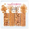 Image de ScrapCooking - Décors Sucrés « Gold Mix » 62 g - Assortiment Or Métallique Doré : Confettis, Étoiles, Bubbles, Vermicelles - Décorations Pâtisserie, Gâteaux, Cupcakes, Anniversaires - 7518