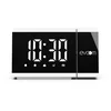 Image de EVOOM   Slim UP EV304588   Réveil projecteur + 1 Port USB   Projection Lumineuse rotative, 2 alarmes programmables, Fonction Snooze et Radio   Blanc