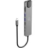 Image de Mobility Lab   Hub Adaptateur USB-C 8 en 1 100W   HDMI, 2 Ports USB-C, 2 Ports USB 3.0, Ethernet, Lecteur de Carte SD et Micro SD   Débit Internet Rapide 10/100/1000 MB/s et HDMI 4K