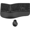 Image de Mobility Lab Ergo C30W Combo Clavier + Souris sans Fil Ergonomique - Inclinaison Ajustable, DPI Réglables - Repose-Poignets Mémoire de Forme - AZERTY - Bureau, Maison, Gaming, sans Câbles