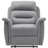 Image de LOUNGITUDE - Fauteuil de Relaxation en Tissu - Gris Clair