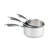 Image de Lot 3 casseroles inox Excell'Inox 16, 18 et 20 cm Mathon