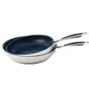 Image de Lot 2 poêles inox antiadhérentes Excell'Inox 24 et 28 cm Mathon