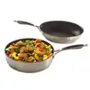 Image de Lot poêle et sauteuse inox antiadhérentes Excell'Inox 24 cm Mathon