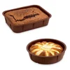 Image de Lot de 2 Flexi' Moules en silicone - 1 rectangle 28 cm et 1 rond 24 cm Mathon