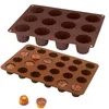 Image de Lot de 2 Flexi'plaques en silicone 12 canelés et 24 mini-canelés Mathon
