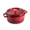 Image de Cocotte en fonte ronde 28 cm 5,6 L rouge Mathon