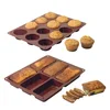 Image de Lot de 2 Flexi'moules : 1 plaque 12 muffins + 1 plaque 6 cakes Mathon