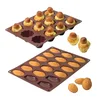 Image de Lot de 2 Flexi'moules : 1 plaque 18 madeleines + 1 plaque 12 briochettes Mathon