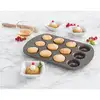 Image de Plaque 12 mini savarins en acier revêtu 26,5 cm Mathon
