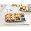 Image de Plaque 12 mini-muffins acier revêtement antiadhérent 26 cm Mathon