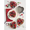 Image de Set de 4 moules à tartelette coeur revêtement antiadhérent 11 cm Mathon