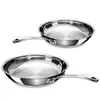 Image de Lot 2 poêles tout inox Chef 24 et 28 cm Beka