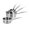 Image de Lot 5 casseroles inox Prim'Appety 12, 14, 16, 18 et 20 cm De Buyer