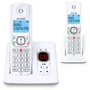 Image de ALCATEL F530 Voice Duo - Téléphone Fixe Sans Fil DECT Avec Répondeur - Grand Écran Rétroéclairé - Mains Libres - Fonction Blocage Des Appels - 2 Touches De Mémoires Directes - 2 Combinés - Blanc/Gris