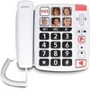 Image de SWISSVOICE Swissvoice Xtra 1110 - téléphone Filaire pour Les séniors, 6 Photos mémoires, 2 mémoires directes - Blanc & Geemarc CL11 Amplificateur de Sonnerie de téléphone Blanc
