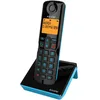 Image de Alcatel S280 noir et bleu, mains libres, fonction blocage des appels indesirables, Repertoire 50 noms et numéros
