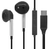 Image de Waytex Écouteurs Filaire USB-C Intra-Auriculaires Universels   Compatible Toutes Marques, Mobiles, Tablettes et PC   Réduction de Bruit, Commandes Volume & Micro, Main Libre - Câble 1,2 m   Noirs