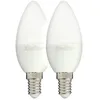 Image de Xanlite PACK2EV470F Lot De 2 Flamme E14-Ampoule Angle D'Éclairage 250 LED 5W Équivalant 40W-Ampoule Petit Culot À Vis 470 Lumens-Lumière Blanc Chaud-PACK2EV470F Plastique + Verre E14 5 W 2700 K