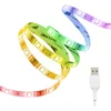 Image de Xanlite Ruban led - Rubans à led - Bande led - Bande à led - Ruban led de 2 mètres - Ruban à led multicolore - Kit Strip LED TV couleurs changeantes - LSBKTVRVB