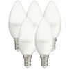 Image de Lot De 5 Ampoules LED Flamme Culot E14 - Ampoule E14 LED Angle D'Éclairage 250°- Ampoule LED E14 5 5W Équivalant 40W - Ampoule Flamme 470 Lumens - LED Ampoule Lumière Blanc Chaud - PACK5EV470F Xanlite