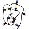 Image de Xanlite GRL5230VBP45RVBJR Lot Guirlande extérieure Extensible câble Noir + 10 Ampoules LED Multicolor culot E27 Multicolore