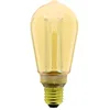 Image de Ampoule LED déco Hologramme EDISON au verre ambré, culot E27, 4W cons., 200 lumens, lumière blanc chaud