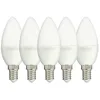 Image de Lot De 5 Ampoules LED Flamme Culot E14 - Ampoule E14 LED Angle D'Éclairage 250° - Ampoule LED E14 5 5W Équivalant 40W - Ampoule Flamme 470 Lm - LED Ampoule Lumière Blanc Neutre - PACK5EV470FCW Xanlite