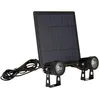 Image de Xanlite, PACK2PSO350, Double Projecteur Solaire LED Extérieur avec Panneau Déporté, 450 Lumens