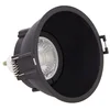 Image de Spot GU10 50W 2700K Rond profond Noir IP20