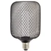 Image de Xanlite - RFDHE150CCAN - Ampoule Déco Cage - Cylindre - Culot E27 - Hologramme - Blanc chaud - Température de couleur 1800K - 4W - Noir - Faible Consommation