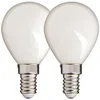 Image de Xanlite - Lot de 2 Ampoules Filament LED P45 Opaque - Culot E27-470 Lumens - Équivalence 40W - 2700K - Blanc Chaud - Éclairage Chaleureux - Économie d'Énergie